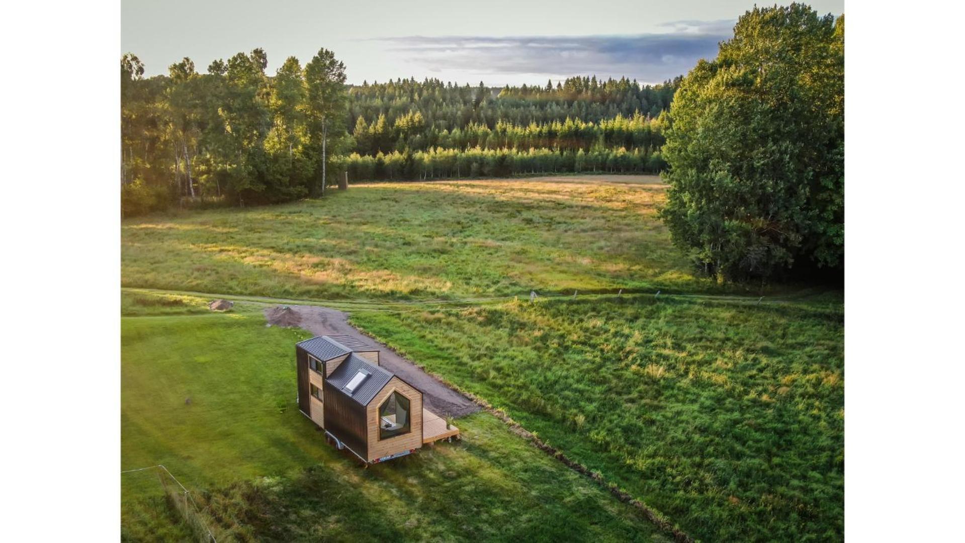 Вилла Bostebacken Gard Tiny House By Tiny Away Eckerud Экстерьер фото